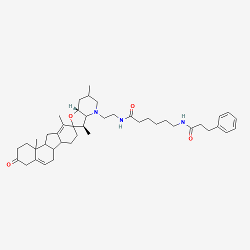 3-Keto-N-aminoethyl-N'-aminocaproyldihydrocinnamoyl Cyclopamine, >80% (CAS: 306387-90-6) - Related Chemical Product