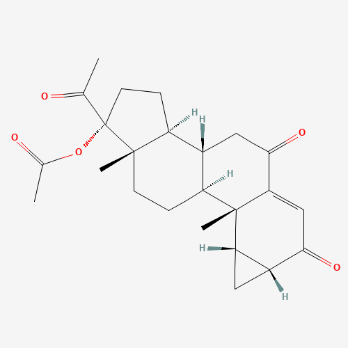 6-Keto Cyproterone Acetate (CAS: 17184-05-3) - Chemical Structure and Molecular Formula 
