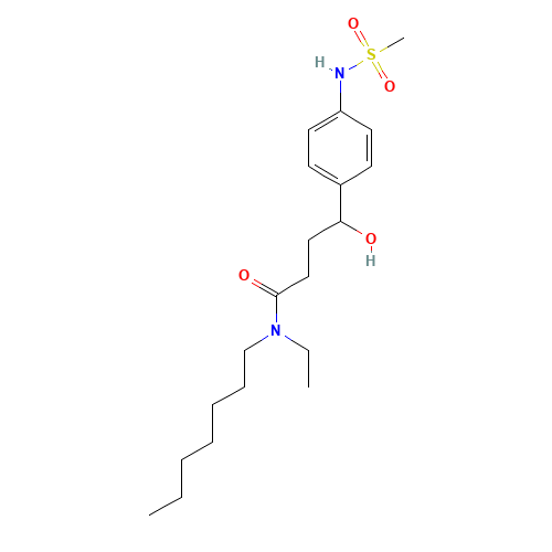 4-Keto Ibutilide (CAS: 160087-98-9) - Chemical Structure and Molecular Formula 