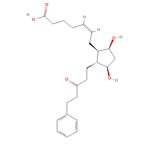 15-Keto Latanoprost Acid (CAS: 369585-22-8) - Chemical Structure and Molecular Formula 