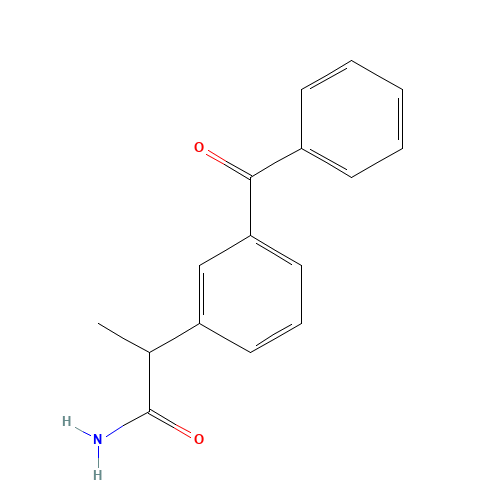 rac Ketoprofen Amide (CAS: 59512-16-2) - Chemical Structure and Molecular Formula 