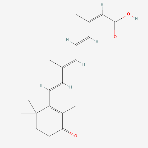 4-Keto 13-cis-Retinoic Acid (CAS: 71748-58-8) - Chemical Structure and Molecular Formula 