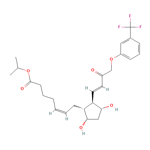15-Keto Travoprost (CAS: 404830-45-1) - Chemical Structure and Molecular Formula 