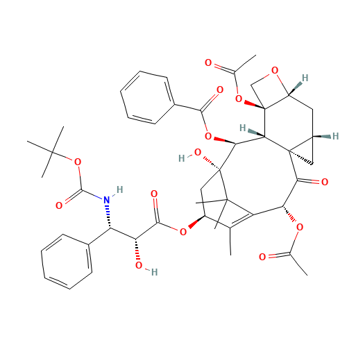 Larotaxel (CAS: 156294-36-9) - Chemical Structure and Molecular Formula 