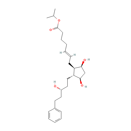 trans-Latanoprost (CAS: 913258-34-1) - Chemical Structure and Molecular Formula 