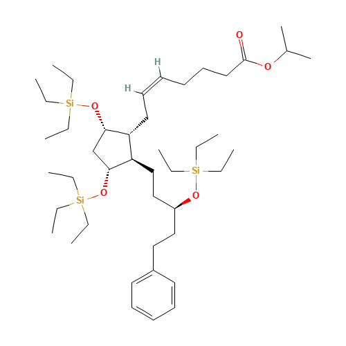 Latanoprost Tris(triethylsilyl) Ether (CAS: 477884-78-9) - Related Chemical Product