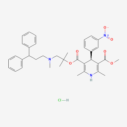 (S)-Lercanidipine Hydrochloride (CAS: 184866-29-3) - Chemical Structure and Molecular Formula 