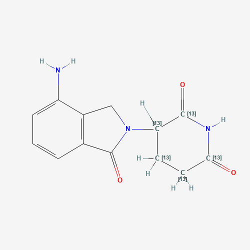 rac Lenalidomide-13C5 (CAS: 1219332-91-8) - Chemical Structure and Molecular Formula 