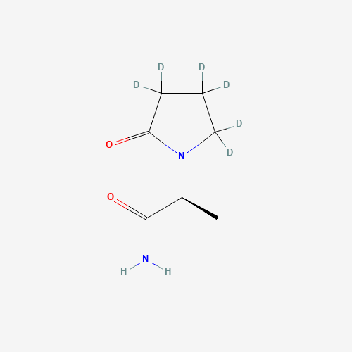 Levetiracetam-d6 (CAS: 1133229-30-7) - Chemical Structure and Molecular Formula 
