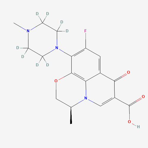 Levofloxacin-d8 (CAS: 1217716-71-6) - Chemical Structure and Molecular Formula 