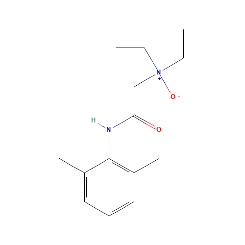 Lidocaine N-Oxide (CAS: 2903-45-9) - Chemical Structure and Molecular Formula 