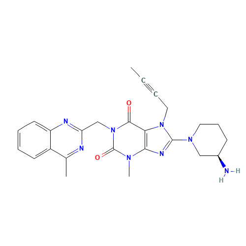 Linagliptin (CAS: 668270-12-0) - Chemical Structure and Molecular Formula 