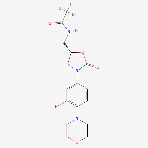 Linezolid-d3 (CAS: 1127120-38-0) - Chemical Structure and Molecular Formula 
