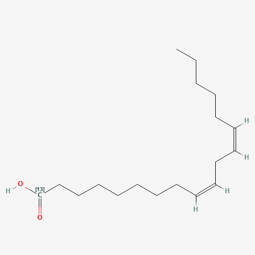 Linoleic Acid-1-13C (CAS: 98353-71-0) - Chemical Structure and Molecular Formula 