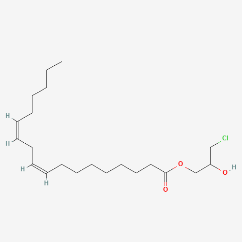 rac-1-Linoleoyl-3-chloropropanediol (CAS: 74875-98-2) - Chemical Structure and Molecular Formula 