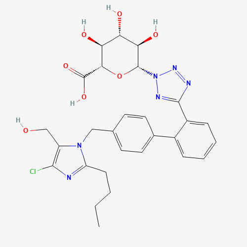 Losartan N2-Glucuronide (CAS: 138584-35-7) - Chemical Structure and Molecular Formula 