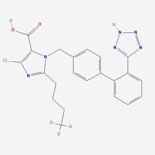 Losartan-d3 Carboxylic Acid (CAS: 1189729-40-5) - Chemical Structure and Molecular Formula 