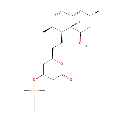 Lovastatin Diol Lactone 4-tert-Butyldimethylsilyl Ether (CAS: 79902-31-1) - Chemical Structure and Molecular Formula 