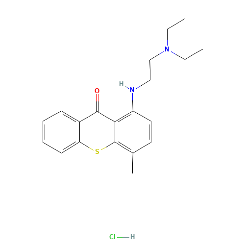 Lucanthone Hydrochloride (CAS: 548-57-2) - Chemical Structure and Molecular Formula 