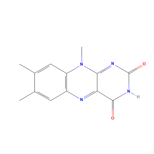 Lumiflavin (CAS: 1088-56-8) - Chemical Structure and Molecular Formula 