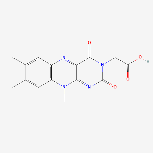 Lumiflavin-3-acetic Acid (CAS: 20227-26-3) - Chemical Structure and Molecular Formula 