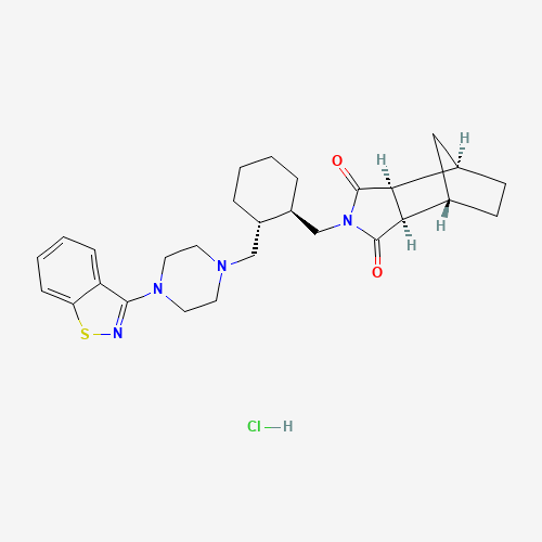 Lurasidone Hydrochloride (CAS: 367514-88-3) - Chemical Structure and Molecular Formula 