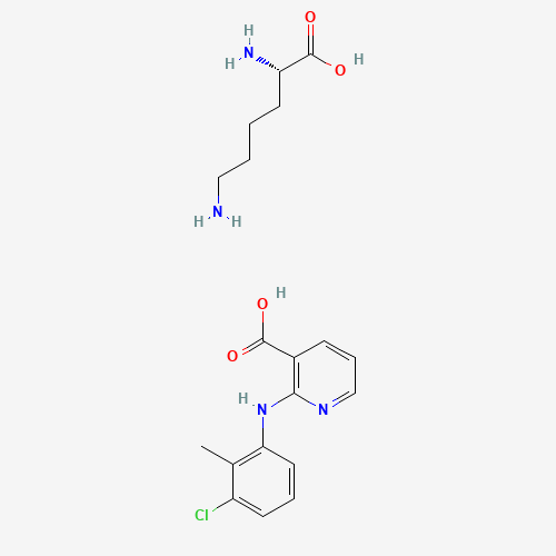 L-Lysine Clonixinate (CAS: 55837-30-4) - Chemical Structure and Molecular Formula 