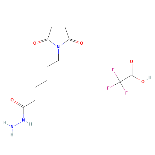 6-Maleimidocaproic Acid Hydrazide, Trifluoroacetic Acid (CAS: 151038-94-7) - Chemical Structure and Molecular Formula 