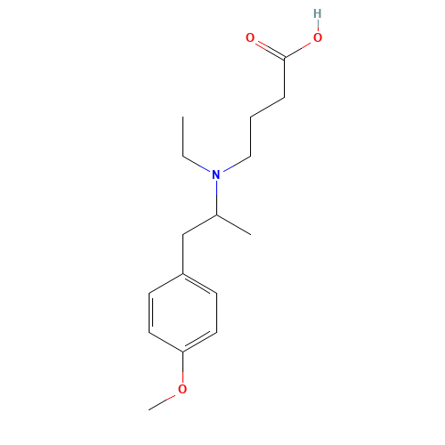 Mebeverine Acid (CAS: 475203-77-1) - Chemical Structure and Molecular Formula 