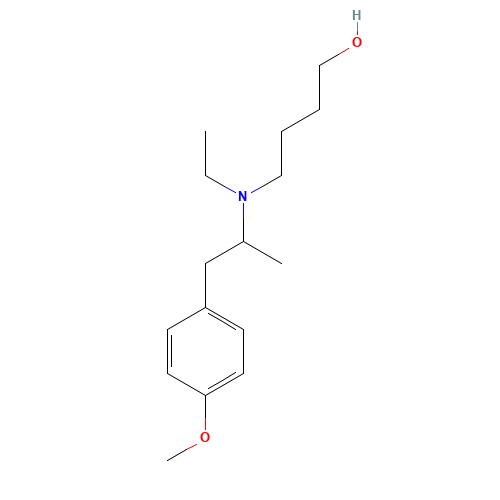 Mebeverine Alcohol (CAS: 14367-47-6) - Chemical Structure and Molecular Formula 