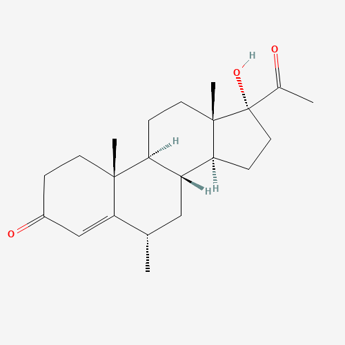 Medroxy Progesterone (CAS: 520-85-4) - Chemical Structure and Molecular Formula 