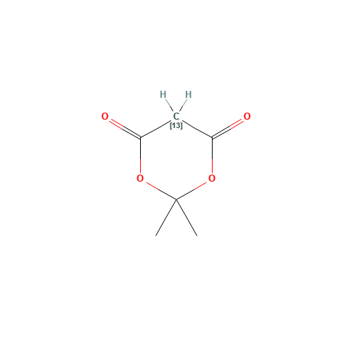 Meldrum's Acid-13C (CAS: 123254-02-4) - Chemical Structure and Molecular Formula 