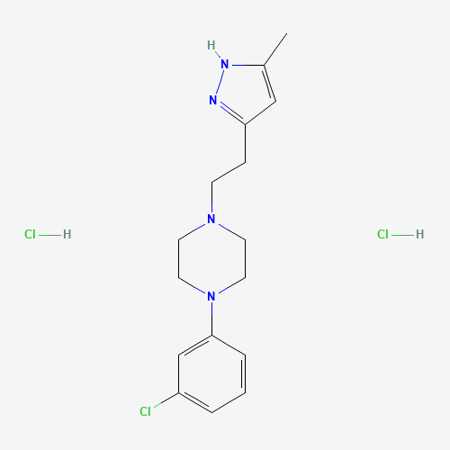 Mepiprazole Dihydrochloride (CAS: 20344-15-4) - Chemical Structure and Molecular Formula 