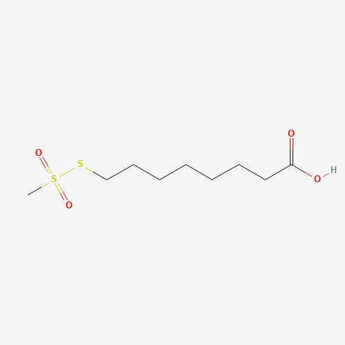 8-Methanethiosulfonyl-octanoic Acid (CAS: 1076198-40-7) - Chemical Structure and Molecular Formula 