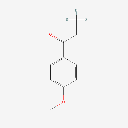 4'-Methoxypropiophenone-d3 (CAS: 89717-81-7) - Chemical Structure and Molecular Formula 