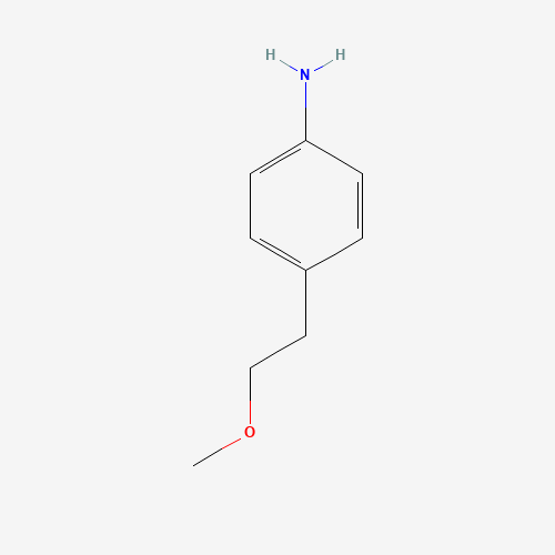 4-(2-Methoxyethyl)aniline (CAS: 84803-56-5) - Chemical Structure and Molecular Formula 
