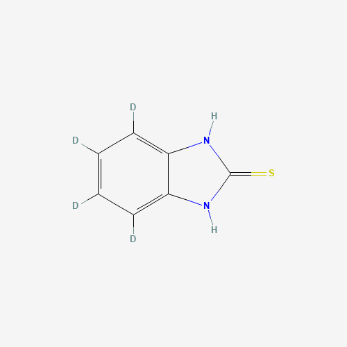 2-Mercapto-4,5,6,7-d4-benzimidazole (CAS: 931581-17-8) - Chemical Structure and Molecular Formula 