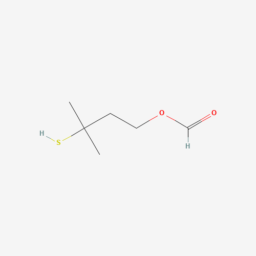 3-Mercapto-3-methylbutyl Formate chemical structure 3-Mercapto-3-methylbutyl Formate (CAS: 50746-10-6) - Chemical Structure and Molecular Formula