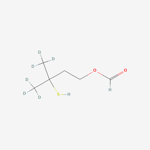 3-Mercapto-3-methylbutyl-d6 Formate (CAS: 162404-32-2) - Chemical Structure and Molecular Formula 