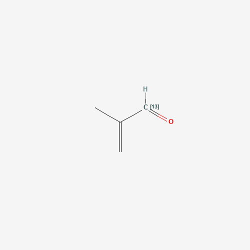 Methacrolein-13C (CAS: 1119514-41-8) - Chemical Structure and Molecular Formula 