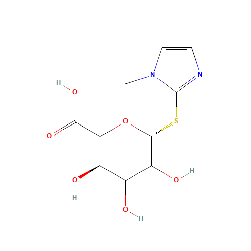 Methimazole Thio-b-D-glucuronide (CAS: 39038-19-2) - Chemical Structure and Molecular Formula 
