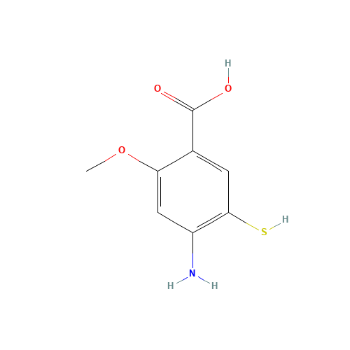 2-Methoxy-4-amino-5-mercaptobenzoic Acid (CAS: 59168-57-9) - Related Chemical Product