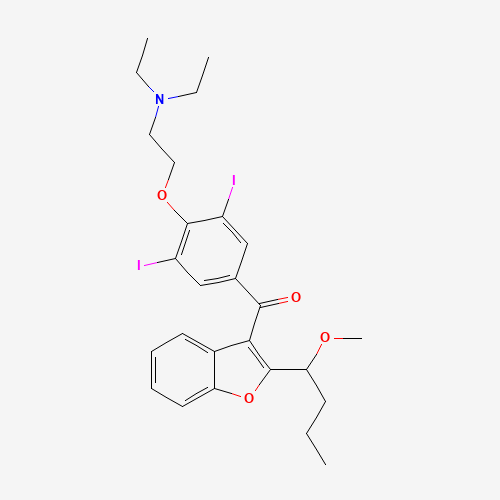 1-Methoxy Amiodarone (CAS: 1087223-70-8) - Chemical Structure and Molecular Formula 