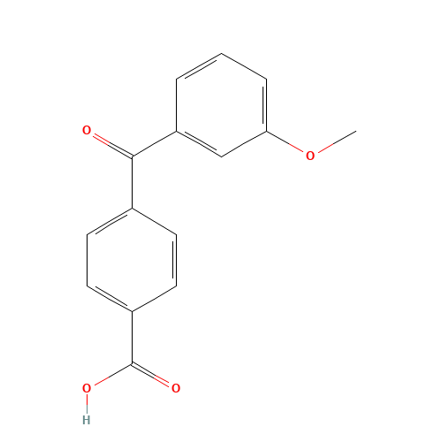 4-(3'-Methoxybenzoyl)benzoic Acid (CAS: 156727-76-3) - Chemical Structure and Molecular Formula 