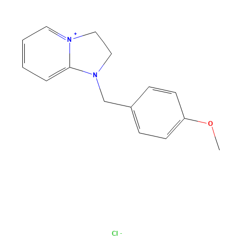 1-(4-Methoxybenzyl)-2,3-dihydroimidazo[1,2-a]pyridin-1-ium Chloride (CAS: 63111-29-5) - Chemical Structure and Molecular Formula 