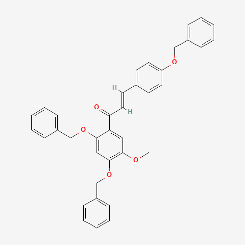 1-[5-Methoxy-2,4-bis(phenylmethoxy)phenyl]-3-[4-(phenylmethoxy)phenyl]-2-propen-1-one (CAS: 58115-18-7) - Related Chemical Product