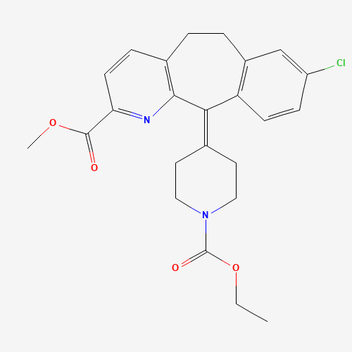 2-Methoxycarbonyl Loratadine (CAS: 860010-37-3) - Chemical Structure and Molecular Formula 
