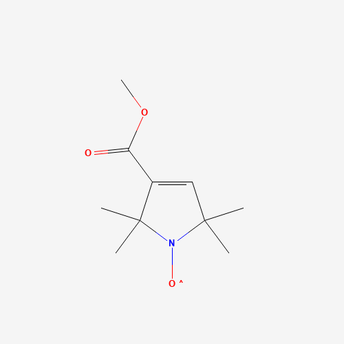 3-Methoxycarbonyl-2,2,5,5-tetramethyl-3-pyrrolidin-1-oxyl (CAS: 2154-32-7) - Chemical Structure and Molecular Formula 