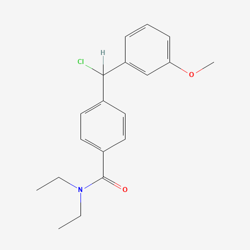 rac 4-(3'-Methoxy-a-chlorobenzyl)-N,N-diethylbenzamide (CAS: 186094-10-0) - Related Chemical Product