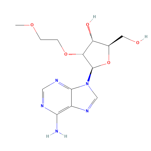 2'-O-(2-Methoxyethyl)adenosine (CAS: 168427-74-5) - Chemical Structure and Molecular Formula 
